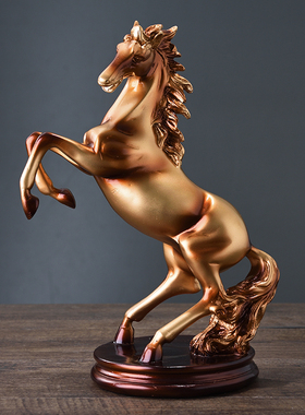 招财马摆件客厅电视柜装饰马到成功书房办公室工艺品W桌面酒柜摆