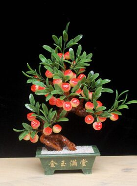 多福添寿大寿桃摆件祝寿贺寿礼物送老人爷爷奶奶长辈实用生日礼品