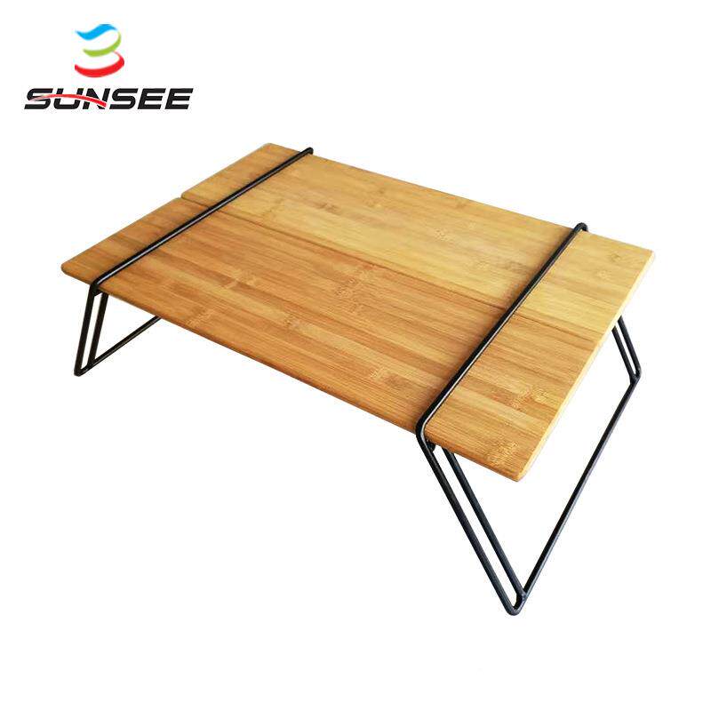 户外摆台桌子自驾游便携式桌子实木工贸露营用品现代简约野炊地摊