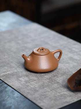 子冶石瓢无添加段泥半手工宜兴紫砂壶 130cc 小品文人茶器文人壶