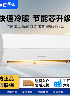 大1.5匹一级能效节能出租屋用冷暖两用空调挂机家用1匹单冷定频