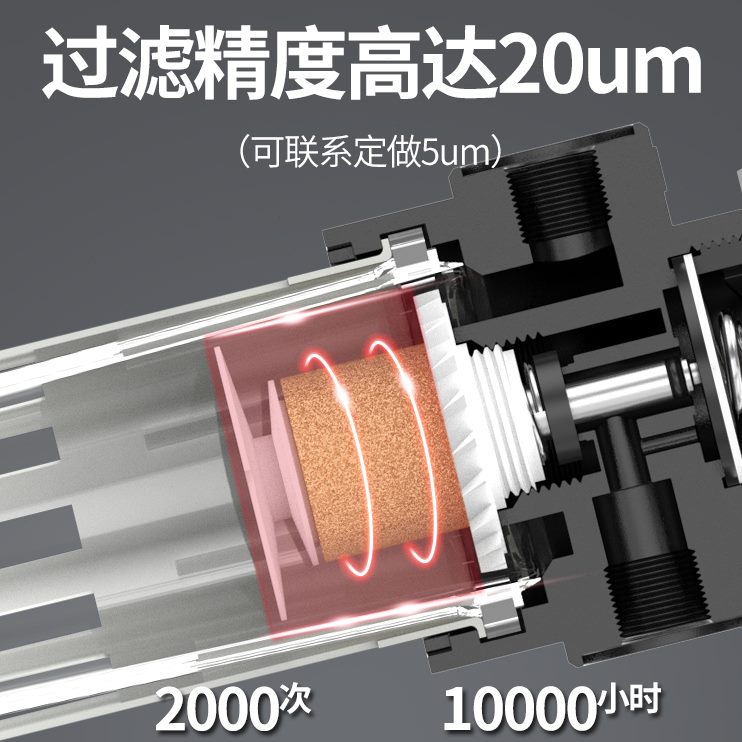 0bf自动源c0处理400带过滤器气油油水分离器二2000气r30排水bf0滤