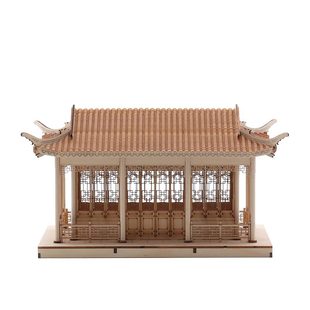 飾品臺客廳創(chuàng)意家居裝 木制 玄關(guān)古軟裝 建筑雕塑禪意現(xiàn)代擺件新中式