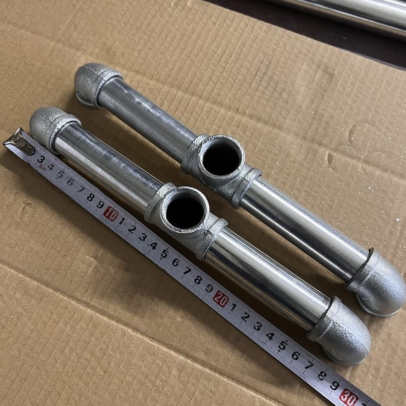 弯头直通直C弯头三通弯头水管衣架脚架定制通晾衣架配件补后三通