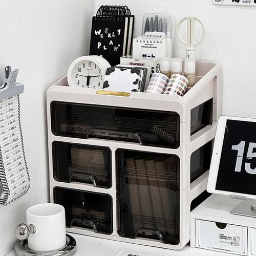 分类书桌整理收纳盒桌面抽屉式盒大容量办公室置物架防尘分格杂物