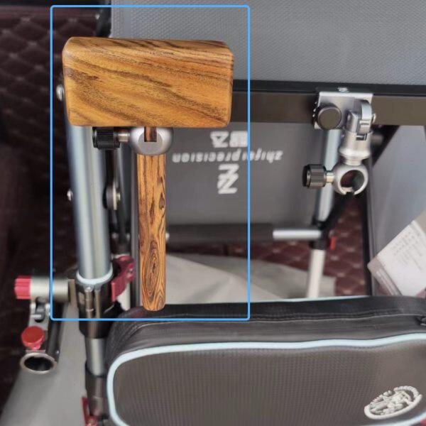 架杆台木质后钓箱木制台架并继竿配件钓鱼杆支架炮台力膳挂鱼竿万