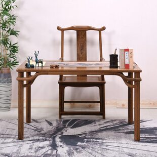 桌实木毛笔书法鸡翅仿古木家用原木桌写字台中式红木书桌案专用画