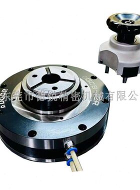 后式高精度筒42B德锐夹夹CNC加工中心R-橡胶头气动卡盘C夹具 拉G