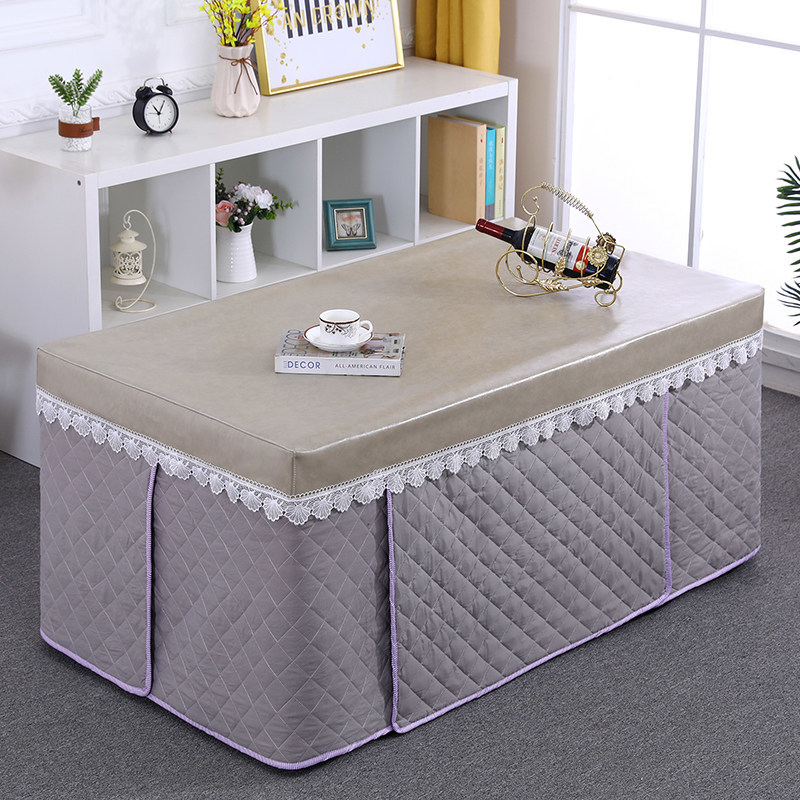 新款烤火罩茶几罩桌布六片式长方形二合一家用揭盖T取暖桌罩火罩