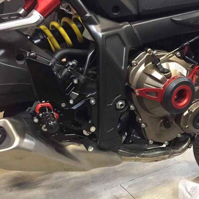 适用 CB650R CBR650R 改装CNC升高脚踏 脚套总成 升高脚踏支架