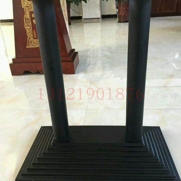 长方底盘加强承重铸铁桌脚餐台脚 桌支架塔形餐桌脚铁桌架 桌脚架