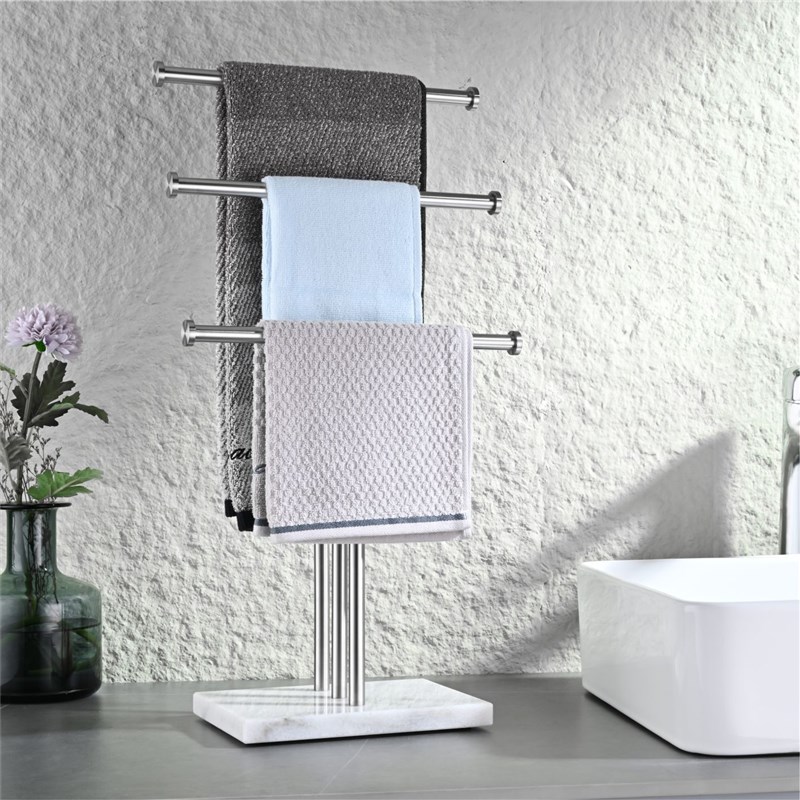 不锈钢304g加厚多层厨房置物大理石落地台面收纳储物架子浴室挂架