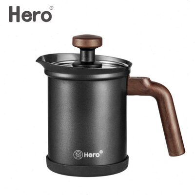 Hero骑士手动打奶器奶泡机打奶沫奶缸花式咖啡不锈钢打奶泡器奶缸