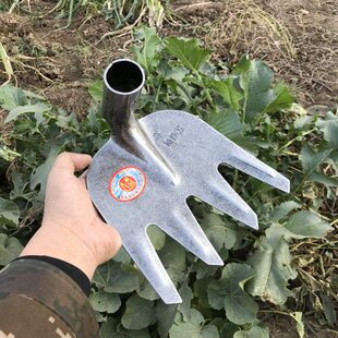 土工具多功能农用加厚家庭锄头种松开荒艺土翻园林户外挖地锰钢菜