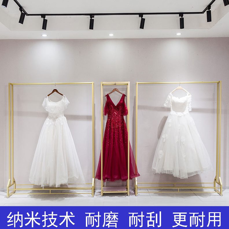 长裙陈列挂衣架工作室晚礼服旗袍架落地式婚纱架子高档展示架影楼