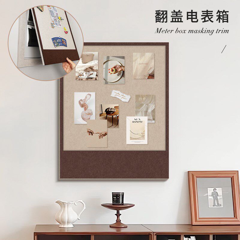 电表箱装饰画免打孔电表箱盒遮挡配电箱弱电箱玄关墙壁电表盒挂画