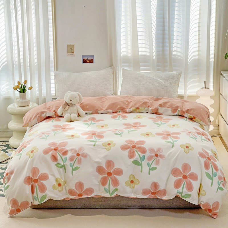 可定制田园全棉被套双人被罩2米2米3印花单人被套被褥230*230