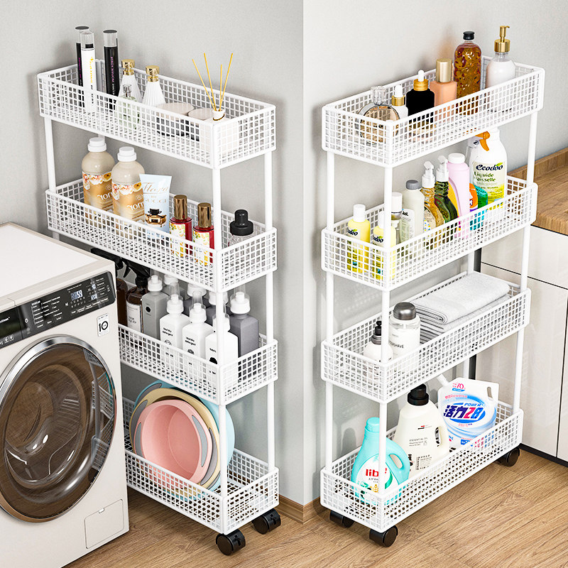 夹缝收纳柜卫生间超薄置物架窄缝收纳架子缝隙窄柜浴室带轮小推车,家庭/个人清洁工具,浴室角架/置物架,淘宝优惠券,粉丝福利购,淘宝优惠卷