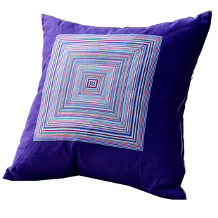 方形古色古香老粗布纯棉抱枕靠垫珍珠棉填充不变形不掉色不起球