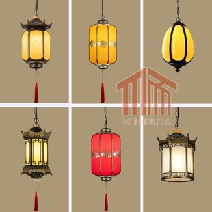 户外中式仿古灯笼吊灯庭院廊架宫廷凉亭过道长廊大门阳台防水灯具