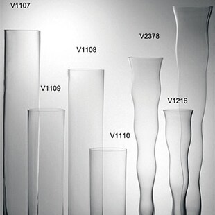 透明玻璃花瓶圆柱直筒瓶落地客厅多尺寸酒店会所现V代通透婚庆路