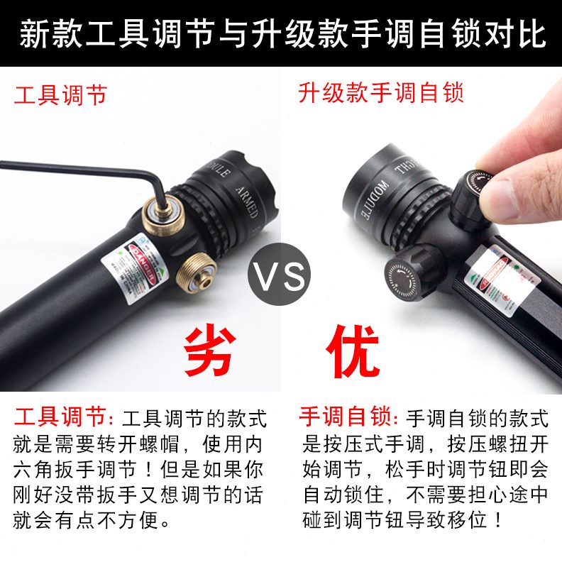 加长准器绿仪线锁可调款外红外线校准抗震定精准镜定位瞄激光瞄准
