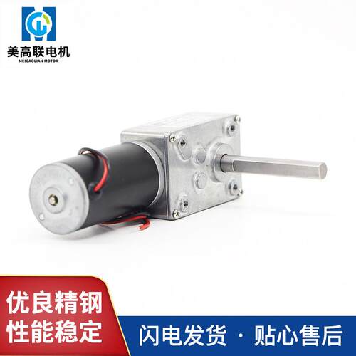 5840-31ZY微型涡轮蜗杆直流减速电机D轴大扭力正反转直角电动马达