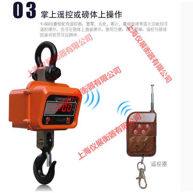 行车电子称1000kg电子小吊钩秤OCS-1t直视电子吊磅小型直视吊秤