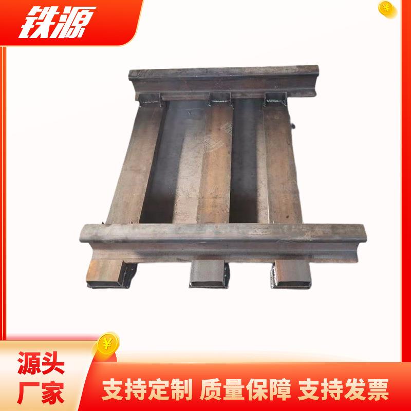 隧道临时轨道钢轨_槽型轨枕_地铁轨枕43kg/m盾构机钢枕-