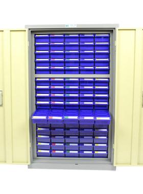 ABS蓝色PS透明塑料零件柜抽屉式元件盒组合式五金工具分类收纳盒