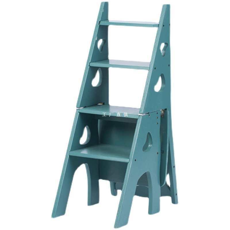 实木梯椅家用梯子椅子折叠两用梯凳室内多功能登高楼梯台阶