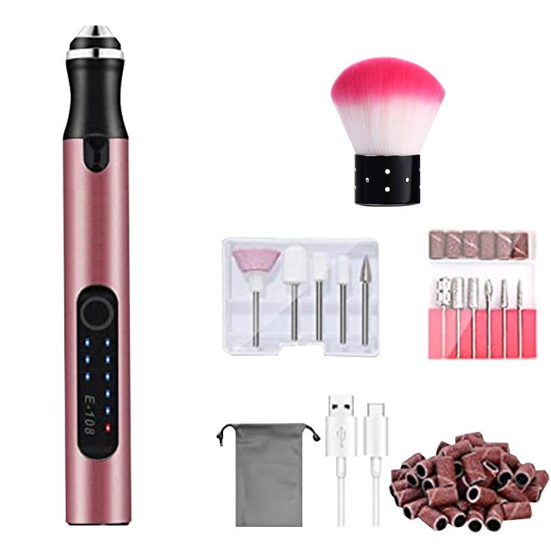 内置锂电迷你电磨机锂电美甲雕刻抛光打磨机五金工具电动小打磨器