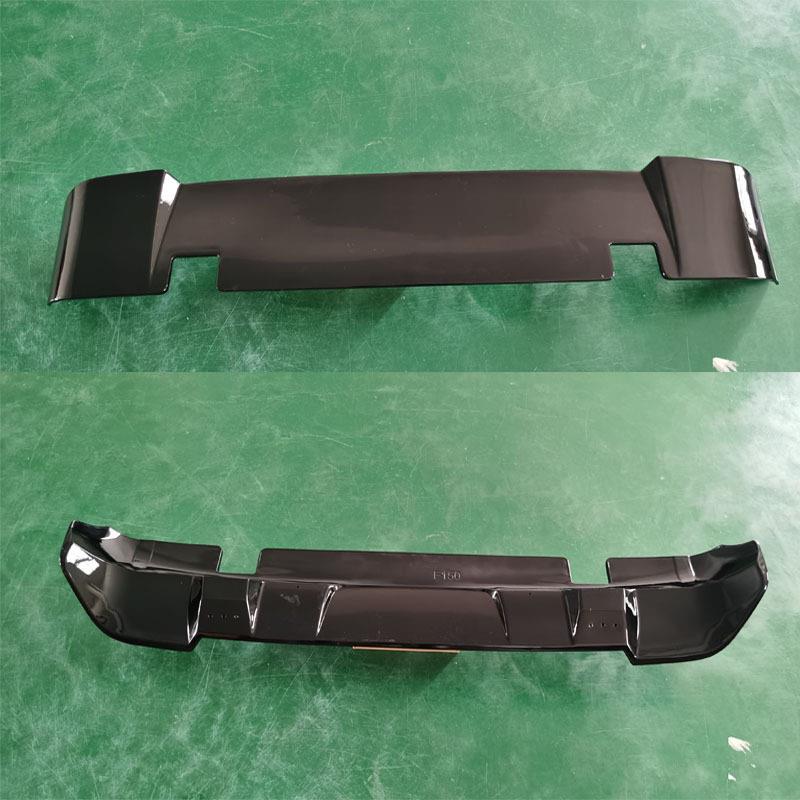 适用21-24款福特猛禽F150尾翼运动碳纤纹车顶翼ABS粘贴装饰定风翼
