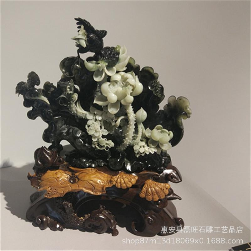 石雕花篮欧式工艺品家居装饰摆件 纳福花开富贵雕刻厂家直销