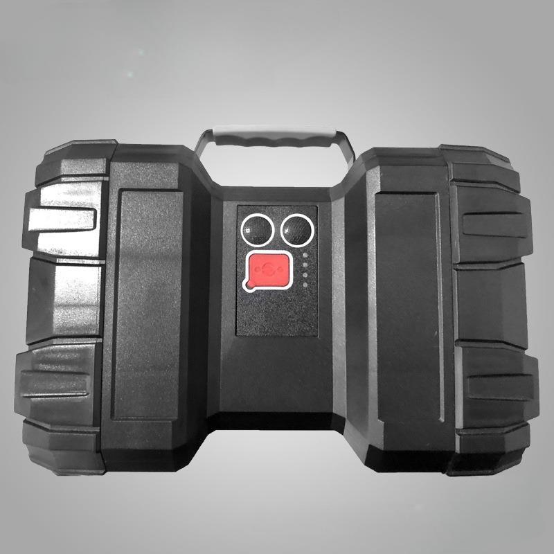 多功能户外野营探照灯家用手电筒停电应急用防水防雷LED贴片双头