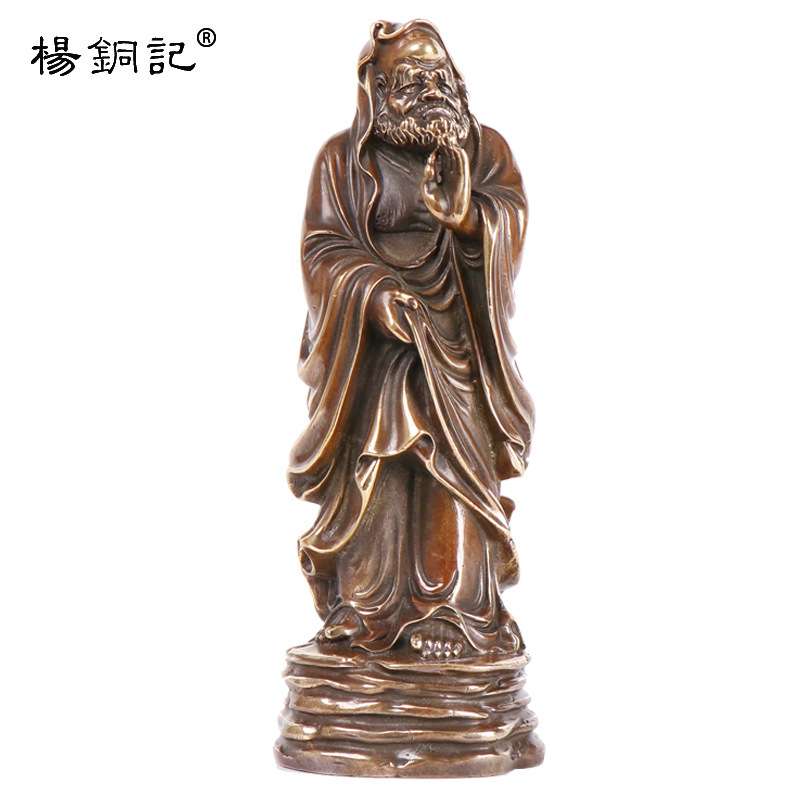 杨铜记 铜达摩摆件 创意家用 达摩  仿古做旧