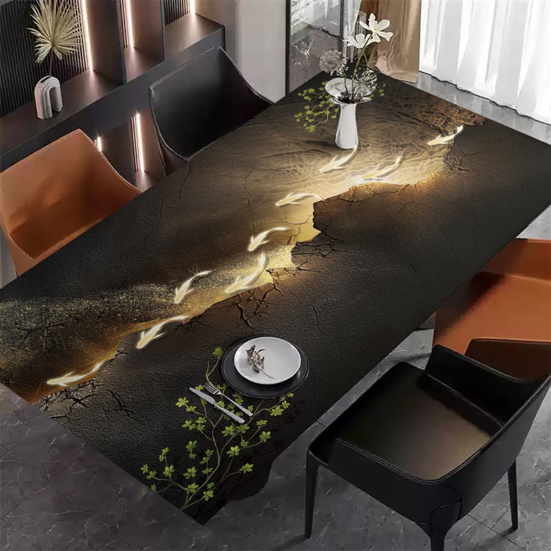 现代简约餐桌垫防l油防水轻奢高级感皮革茶几垫子餐桌垫防烫茶几