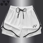 速干运动比赛打球附内衬 健身三分裤 YY羽毛球服男女短裤 弹力训练裤