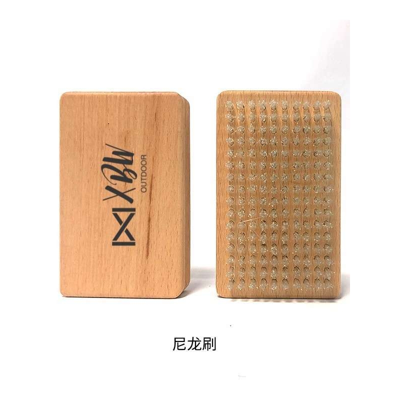 Acmexx滑雪板打蜡刷子单板双板除蜡清洁抛光马毛刷尼龙刷铜丝刷子