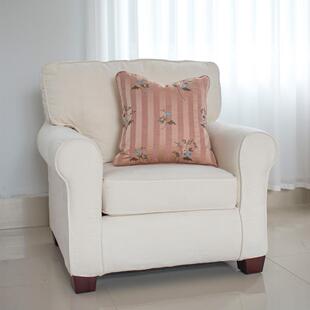 美式乡村布艺沙发客厅组合田园乡村布艺休闲别墅区三人直排沙发