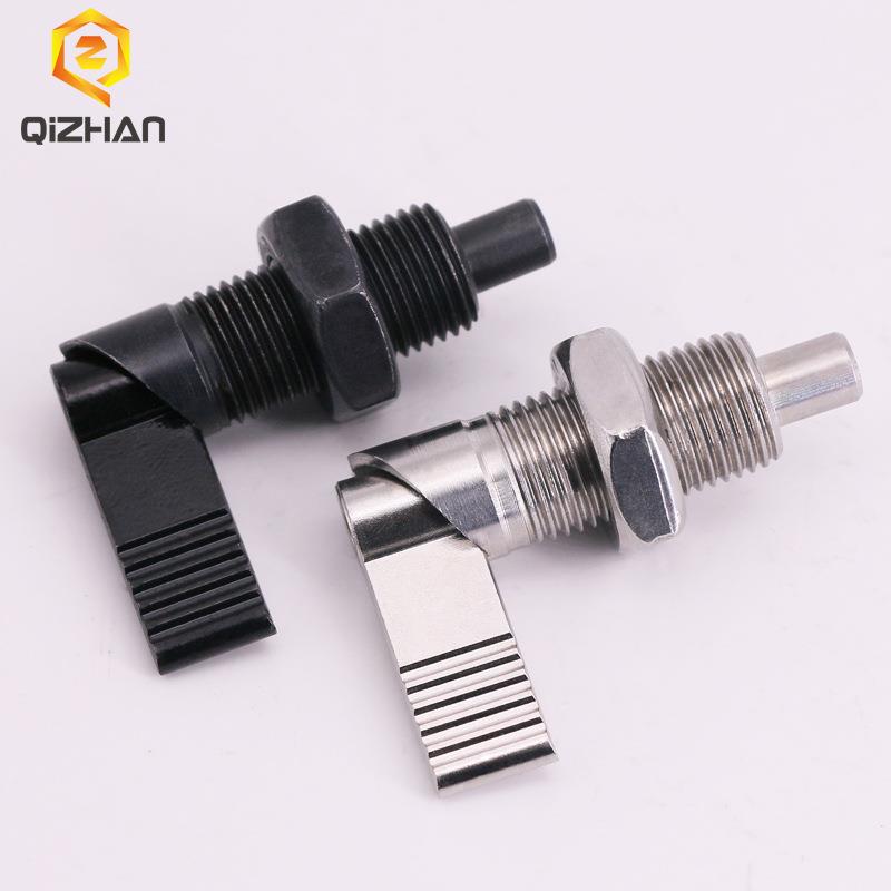 SPXVB/SPXVBK旋钮柱塞自锁分度销细牙螺纹弹簧定位销10/12/16/20