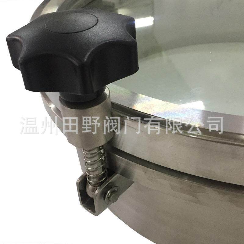 玻璃盖不锈钢人孔发酵罐观察孔拱形钢化玻璃10毫米厚Glass Manhol