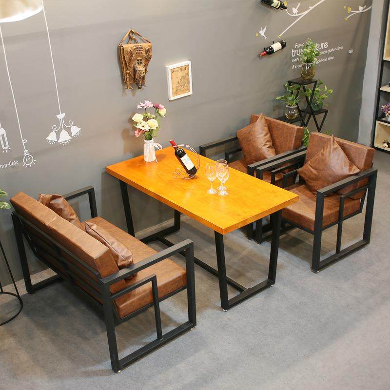 复古铁艺单双人沙发桌子组合 休闲咖啡厅奶茶店桌椅三件套,鲜花速递/花卉仿真/绿植园艺,割草机/草坪机,淘宝优惠券,粉丝福利购,淘宝优惠卷