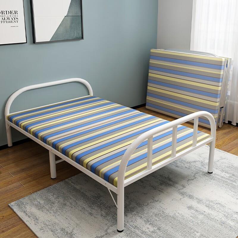 折叠床单人床简易午睡床出租房宿舍小床共享陪护床铁艺硬板午休床