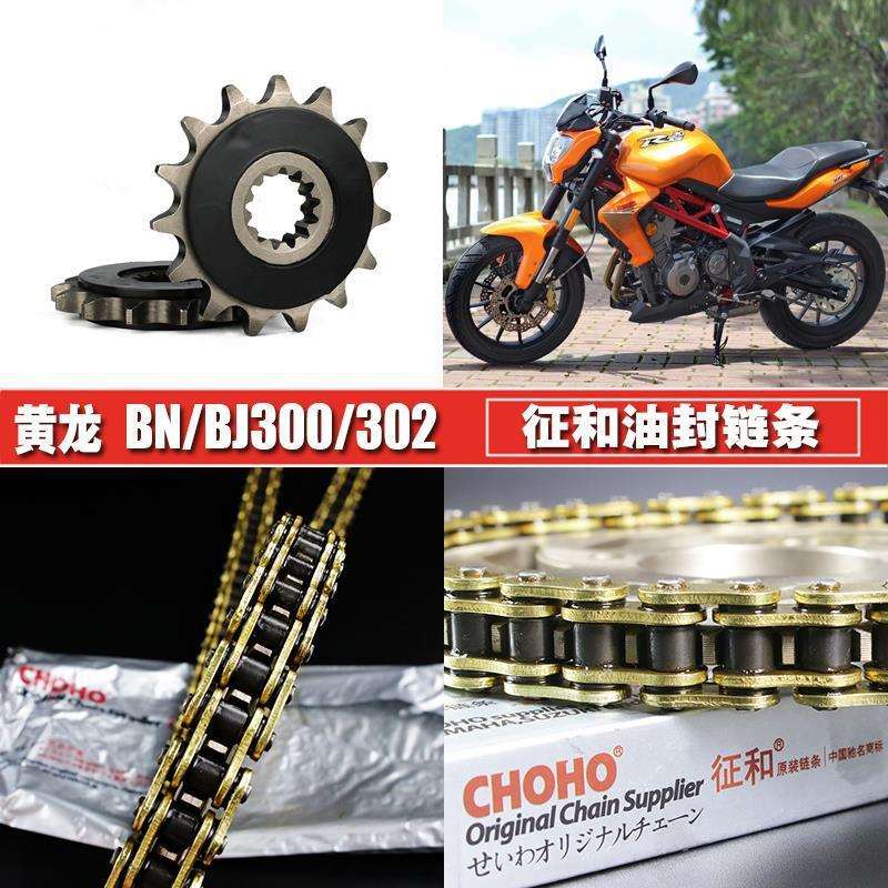 黄龙 蓝宝龙 BJ300GS BN300/302 征和油封链条套链大小飞链轮齿轮