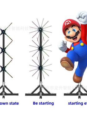 3D全息风扇屏50CM3台拼接套装3D Hologram fan立体显示空中成像炫