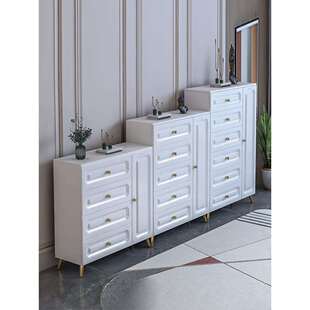 简约小斗柜北欧客厅收纳柜现代轻奢卧室抽屉柜沙发旁储物柜五斗柜