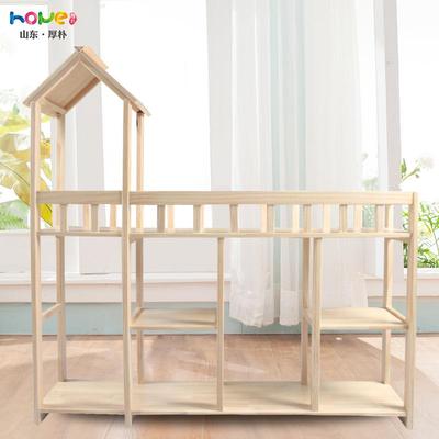 幼儿园植物架室内花架实木房型置物架户外种植区绿植摆放架子