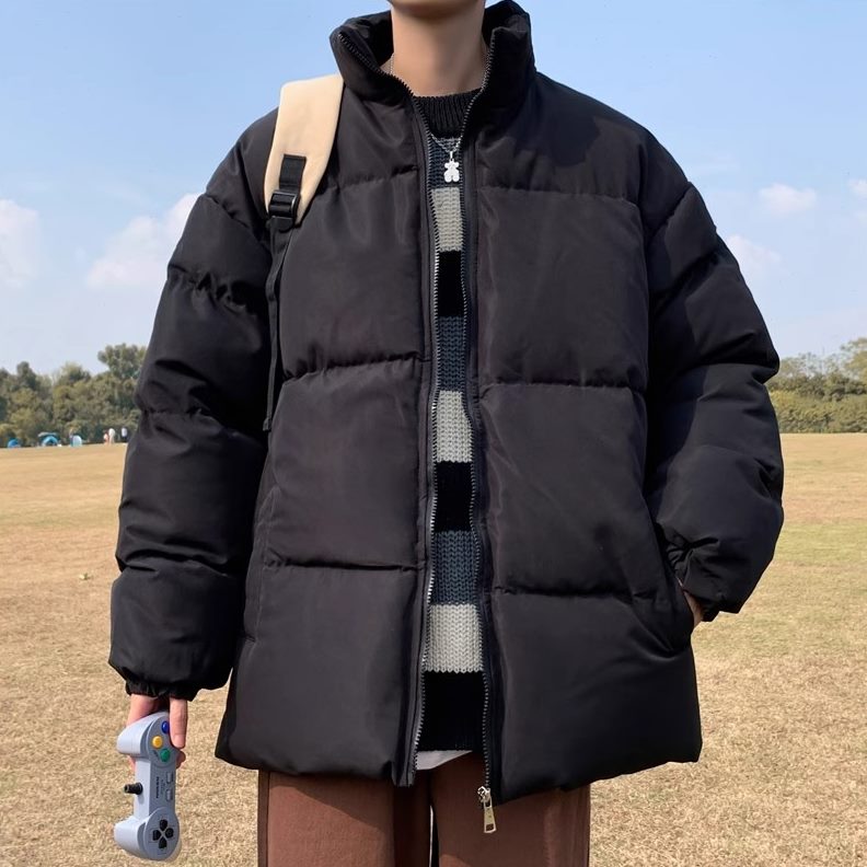 宽松韩版棉衣情侣立领加厚ins潮棉服男港风面包服冬季百搭流羽绒