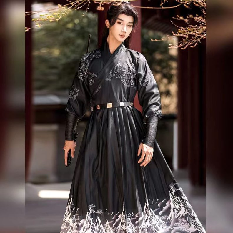 班服贴卫蟒袍飞鱼服衣春夏汉服男女里曳撒锦明制中国风国潮古装